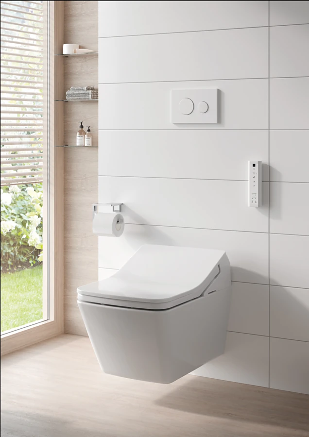 Mit seiner klaren Form erweitert das neue WASHLET SX die uswahl der Modelle an Dusch-WCs von TOTO. Foto: TOTO Europe GmbH