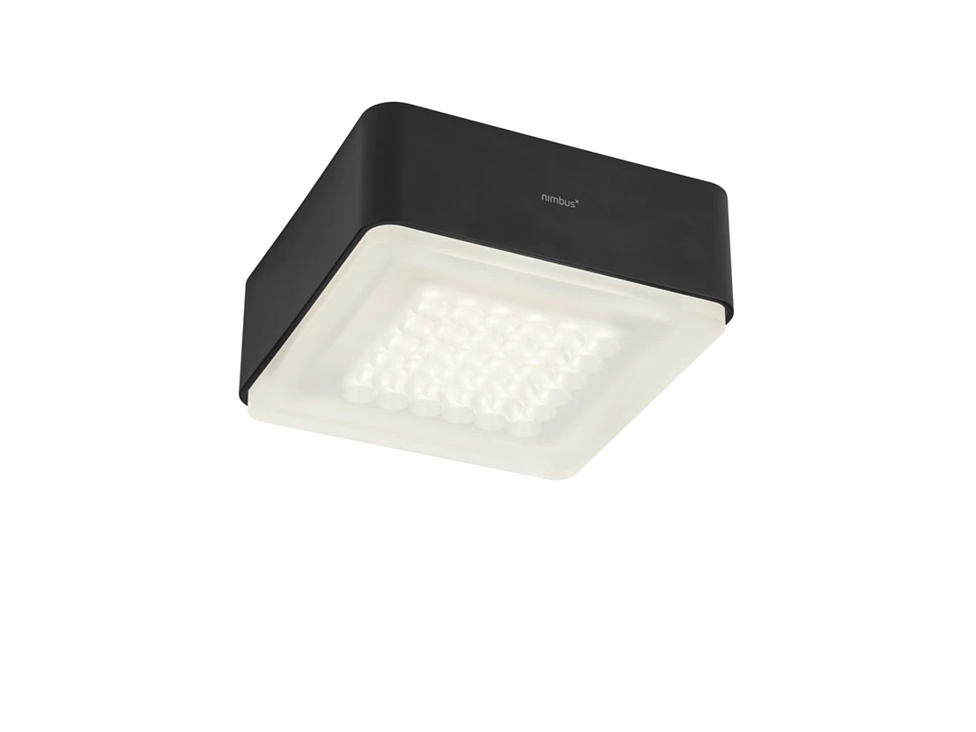 MODUL Q 36 FRAME: The surface-mounted housing with its elegant contours frames the minimalistic MODUL Q 36. The luminaire is available in black or white. Photo: Nimbus Group/Frank Ockert<br />