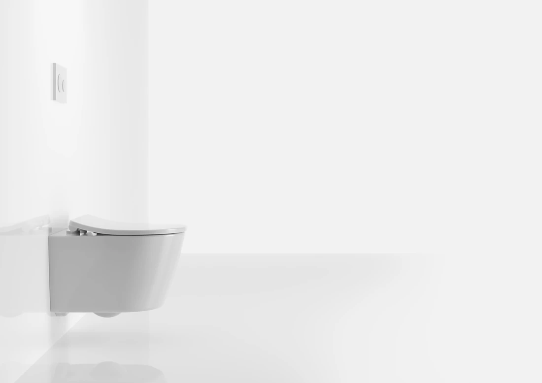 The RP Compact has a rimless toilet bowl, the powerful cyclone TORNADO FLUSH, and the especially smooth, durable and long-lasting CEFIONTECT glaze. Photo: TOTO