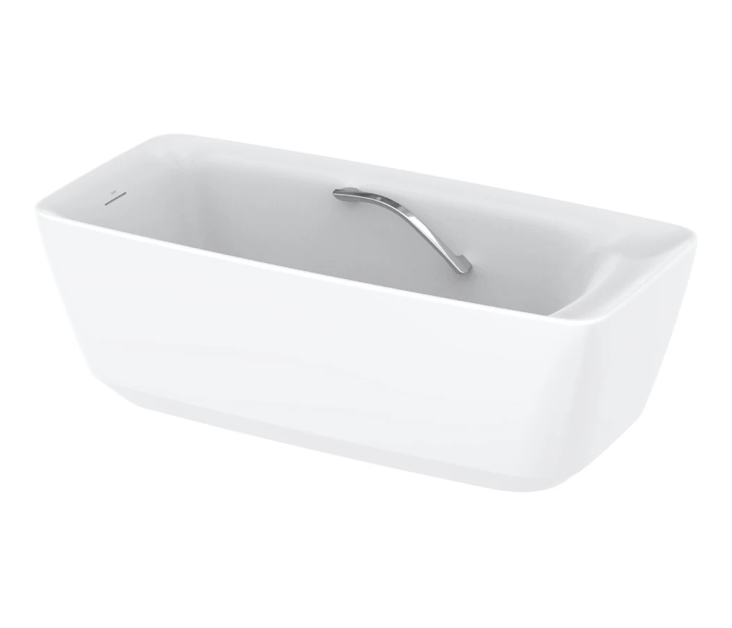 TOTO developed its RECLINE COMFORT technology to create an extremely relaxing experience: The inside shape of the bathtub allows the bather’s body to assume the ideal posture for relaxation. Photo: TOTO
