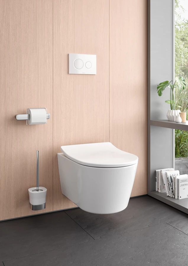 Randlose WCs und eine kreisende Spülung sind wirksam im Einsatz gegen Keime und Viren. Im Bild das WC mit dem Modellnamen RP von Toto. Foto: Toto
