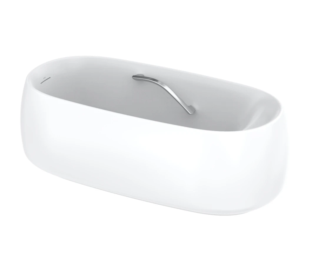 The square version of the Flotation tub with TOTO’s RECLINE COMFORT technology. Photo: TOTO