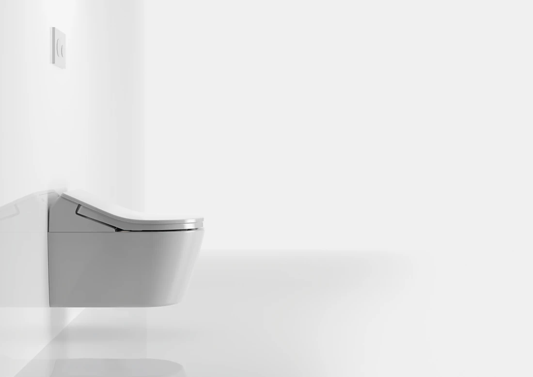 This stylish shower toilet from TOTO is equipped with all hygiene and comfort technologies – just like the other models. They include intimate cleansing with warm water, a heated seat, especially powerful flush and much more. Some people call WASHLET™ a “fancy toilet” or “high-tech toilet”. Photo: TOTO