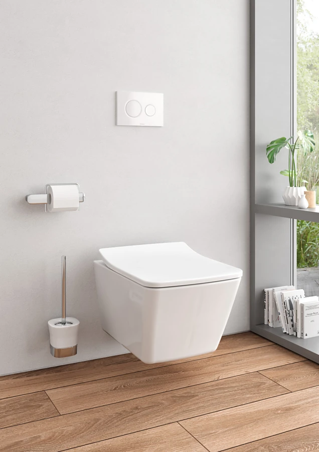 One provider of rimless toilets is TOTO, a sanitary ware manufacturer with a special focus on hygiene. The company is based in Japan – widely considered a model country when it comes to hygiene. For this reason, it makes sense to look at their developments. The photo shows the SP toilet. Photo: TOTO