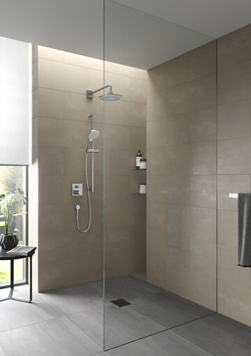  Elegantes Design zeichnet die modernen "DaySpa"-Duschen aus, die in rund und eckig erhältlich sind. Foto: TOTO" title=