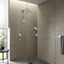 Elegantes Design zeichnet die modernen "DaySpa"-Duschen aus, die in rund und eckig erhältlich sind. Foto: TOTO" title=
